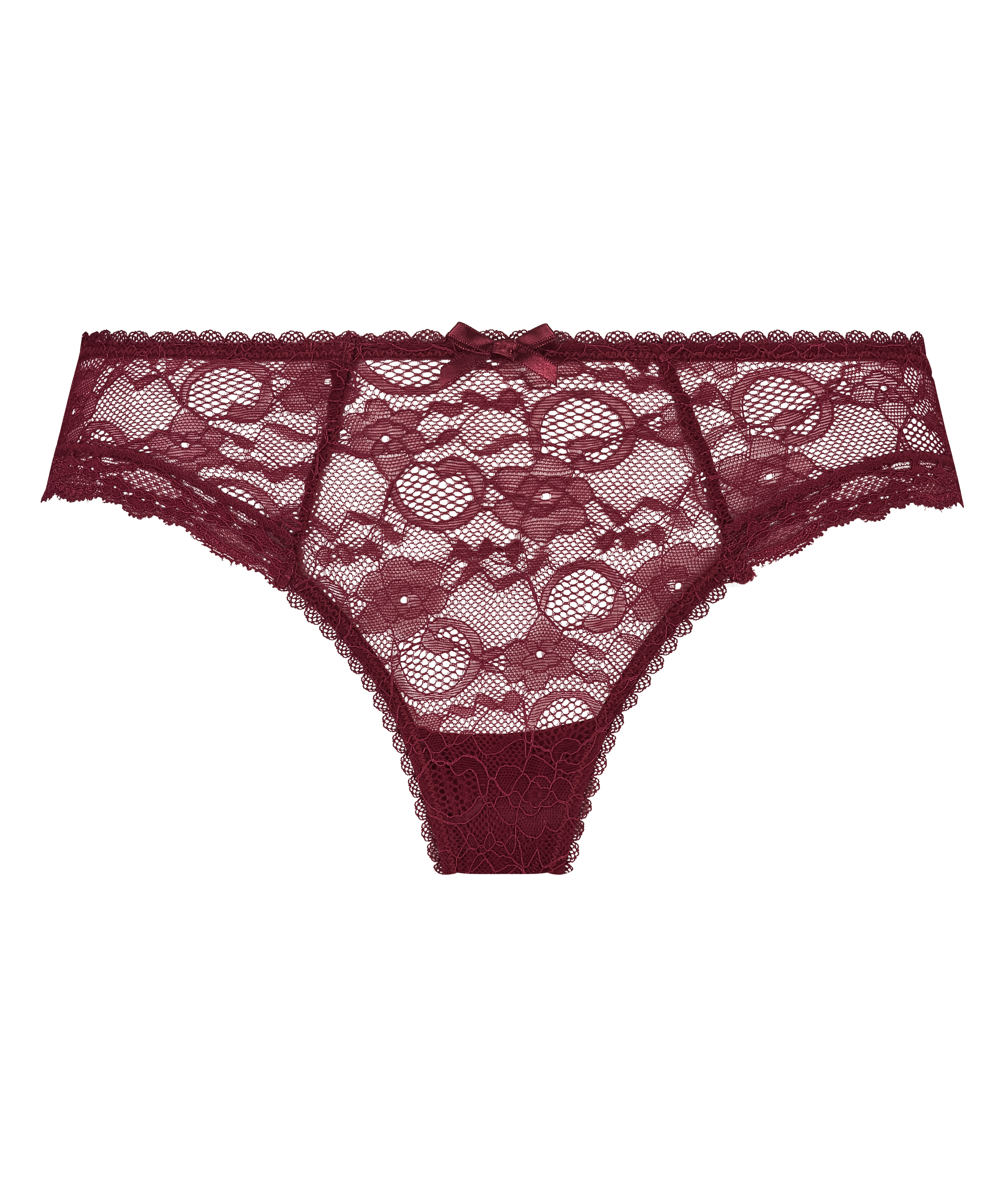 Mini brésilien taille haute Riley, Rouge, main