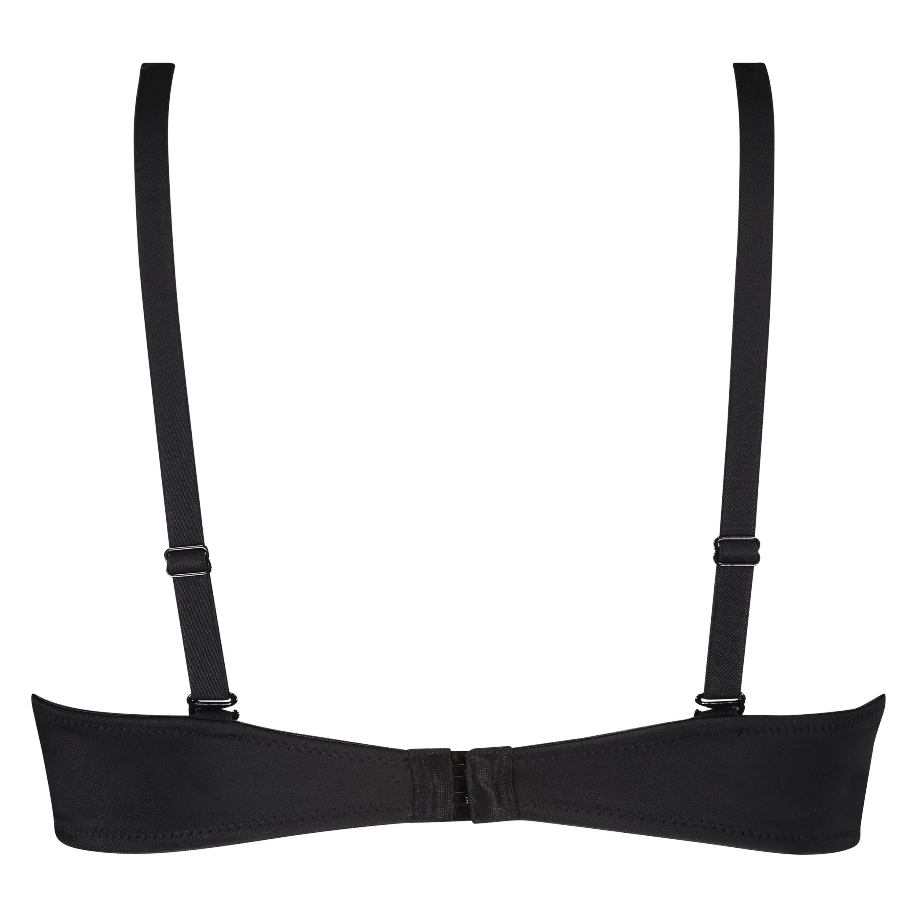 Soutien-gorge à armatures non-préformé Satin Fleece, Noir, main