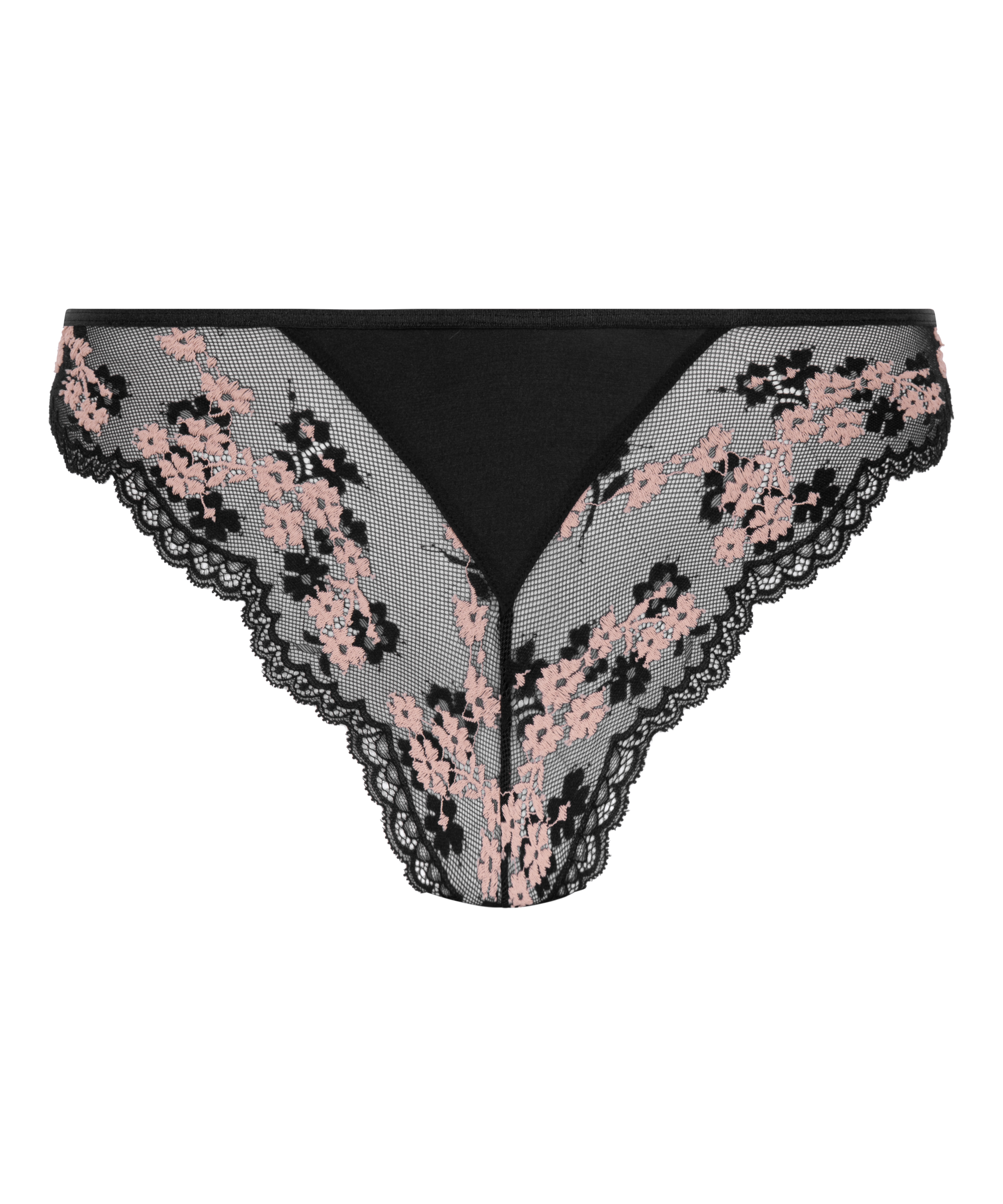 Culotte br&eacute;silienne jambe haute Caro, Noir, main