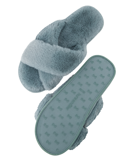 Chaussons Lia, Bleu