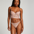 Soutien-gorge rembourré à armatures longline Malika, Rose