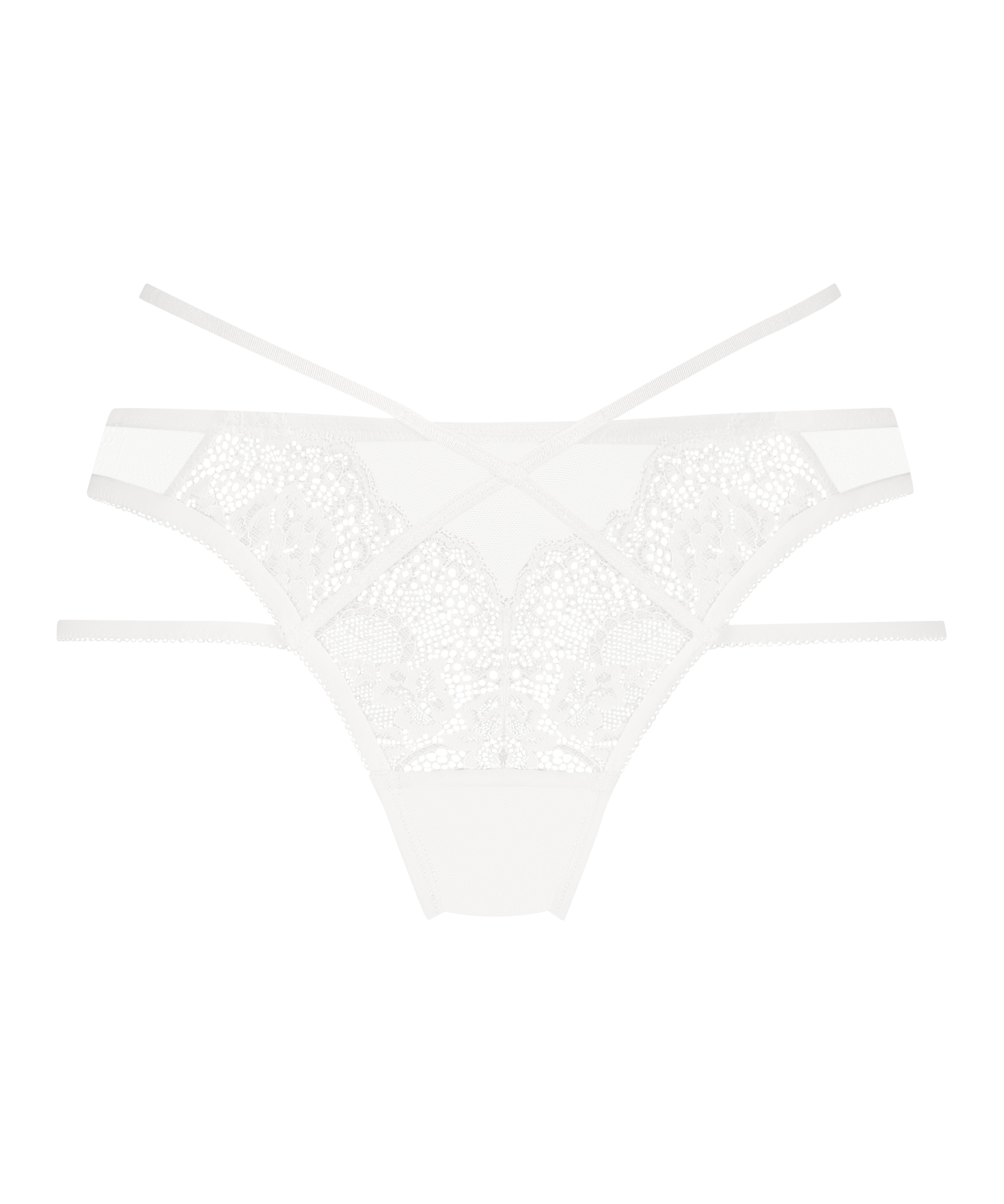 Slip brésilien Amala, Blanc, main