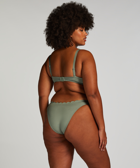 Haut de bikini à armatures à effet push-up préformé Scallop Taille A - E, Vert