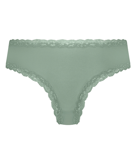 Slip brésilien V-shape mesh, Vert