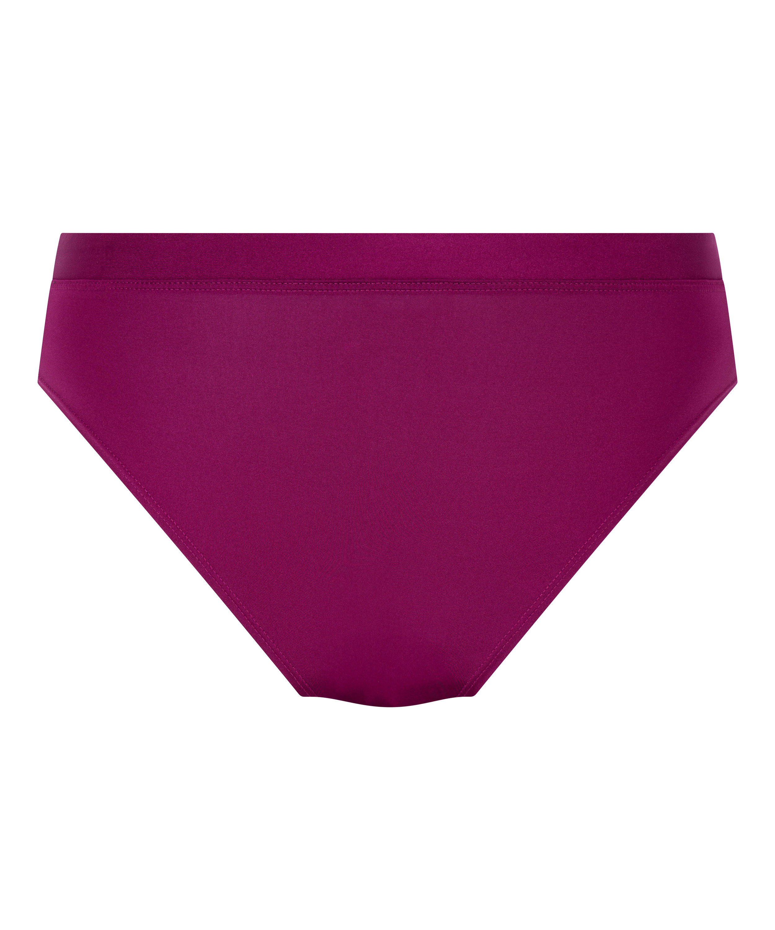 Culotte brésilienne jambe haute Margot, Violet, main