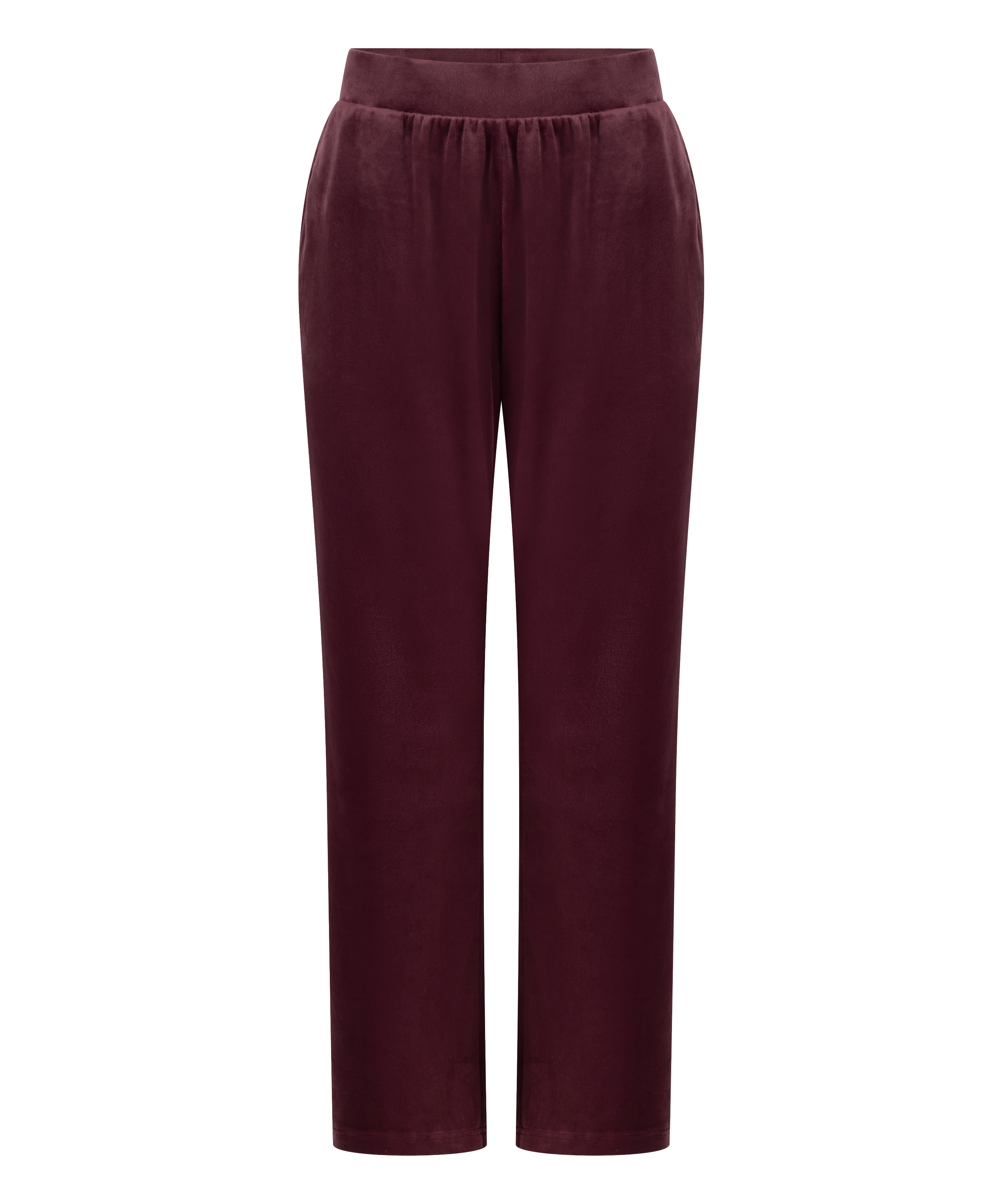 Pantalon de pyjama velours, Rouge, main