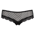 Slip brésilien Embroidered Mesh, Noir