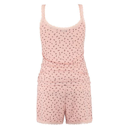 Short de pyjama ensemble Jersey velours Ditsey, Rose