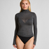 Haut avec cachemire à col roulé super soft, Gris