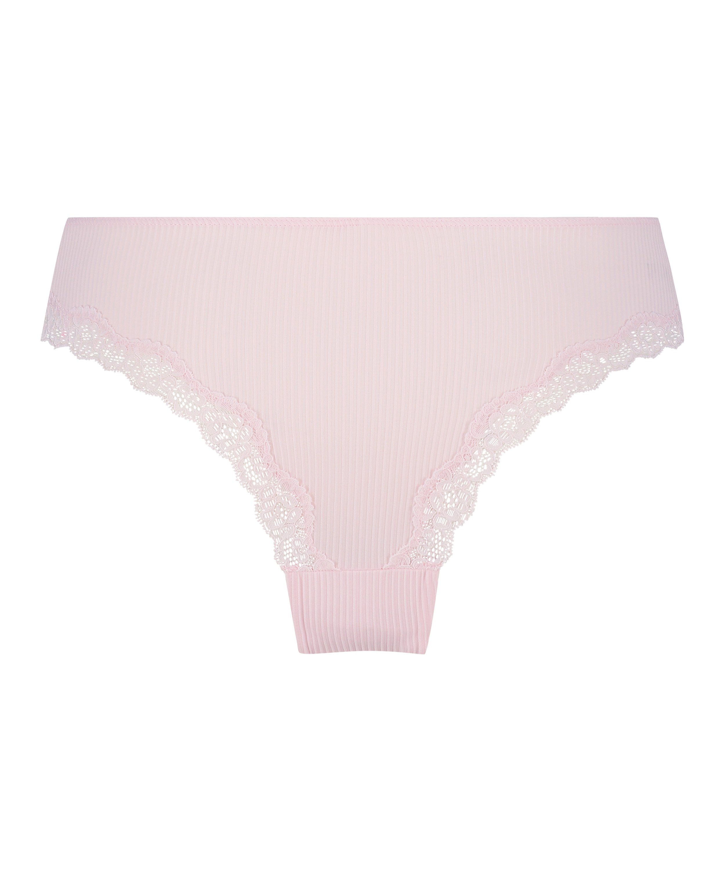 Slip br&eacute;silien Lola, Rose, main
