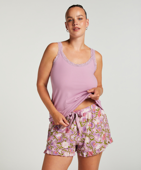 Short de pyjama Jersey, Violet