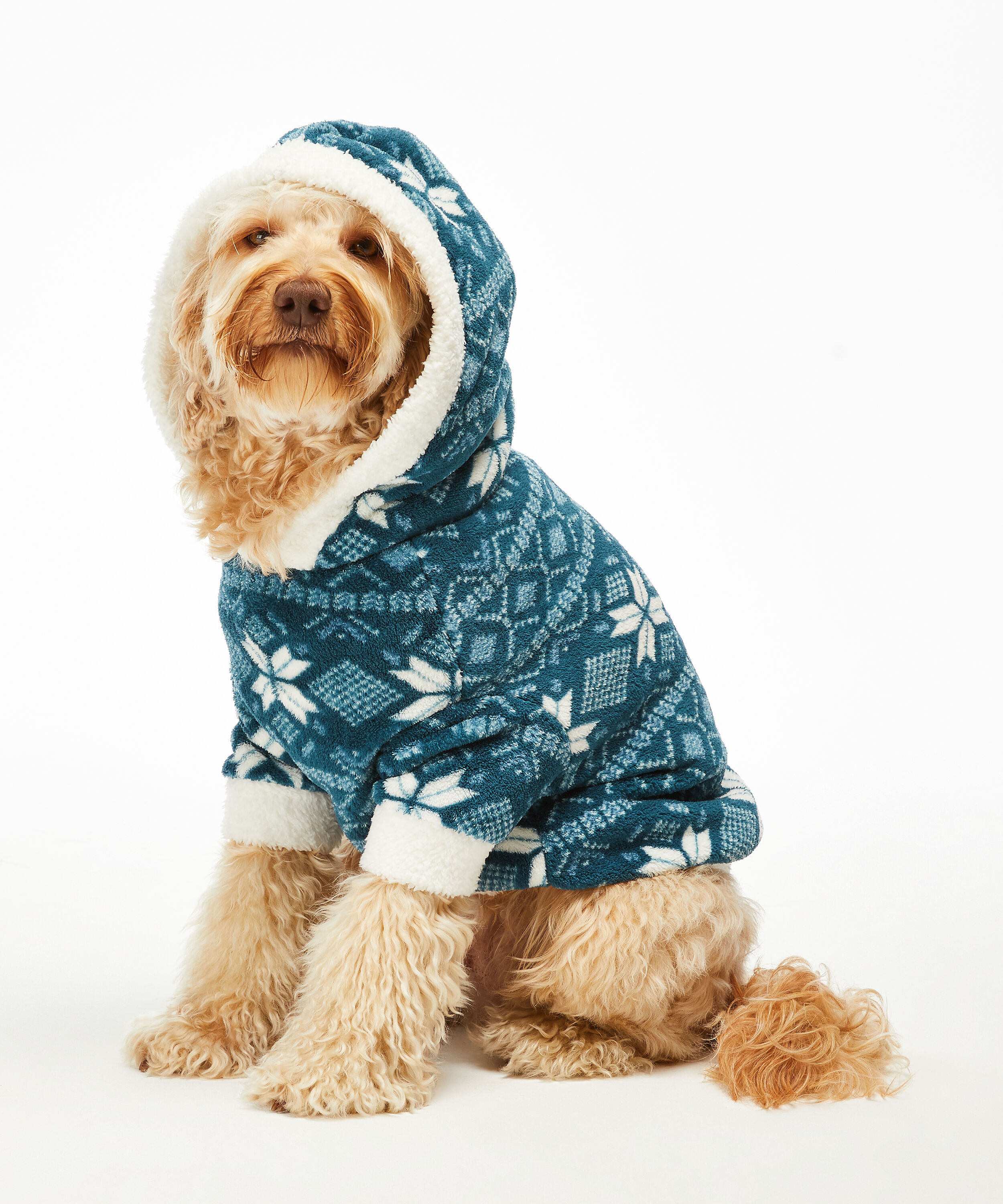 Onesie chiens en polaire, Bleu
