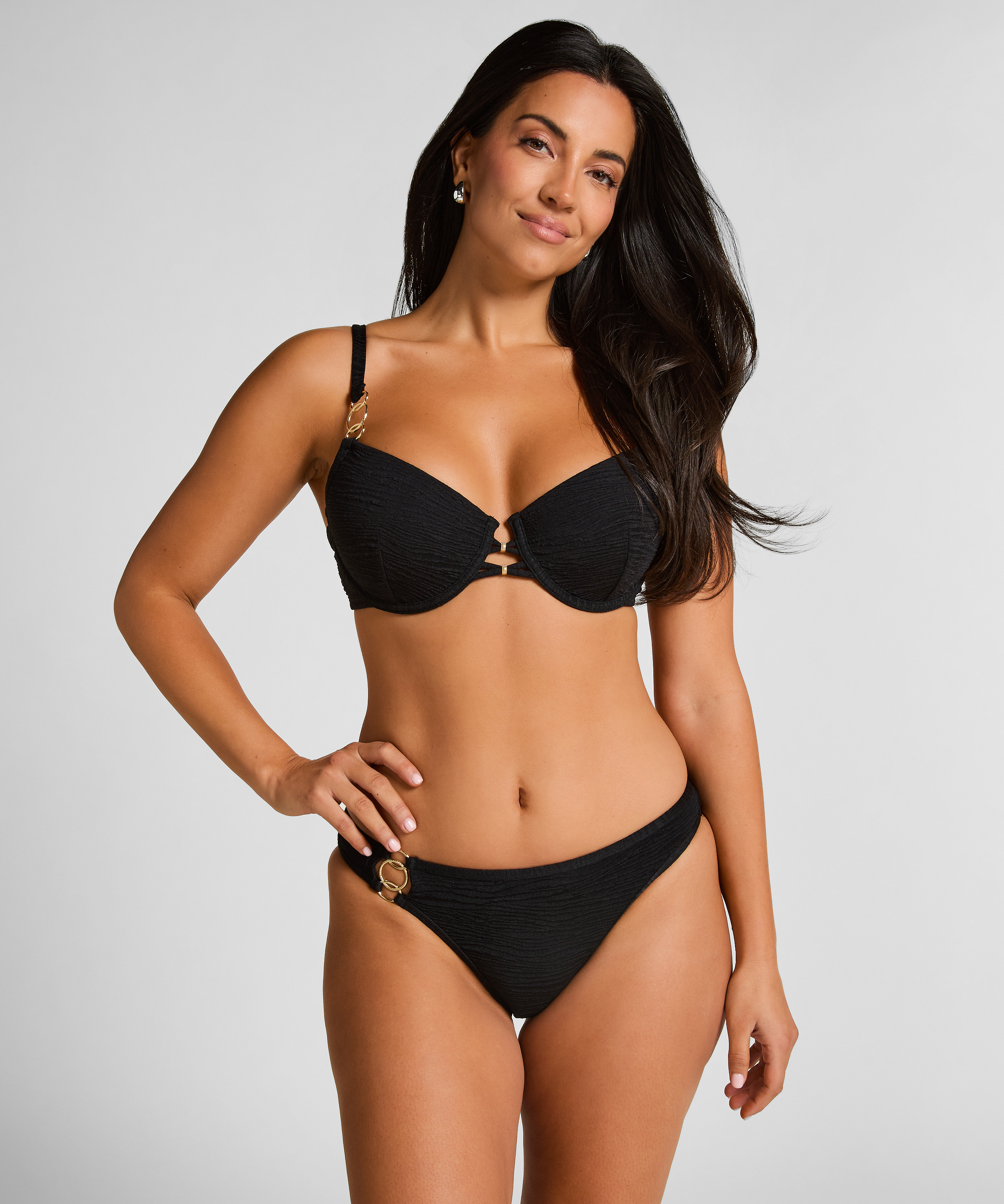 Soutien-gorge de bikini rembourré Bahamas, Noir, main