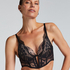 Soutien-gorge à armatures longline push-up préformé Daphne, Noir