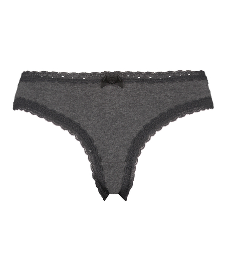 Slip brésilien coton, Gris