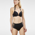Haut de bikini préformé push-up Boho Chic, Noir