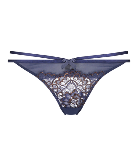 Slip tanga Rya, Bleu