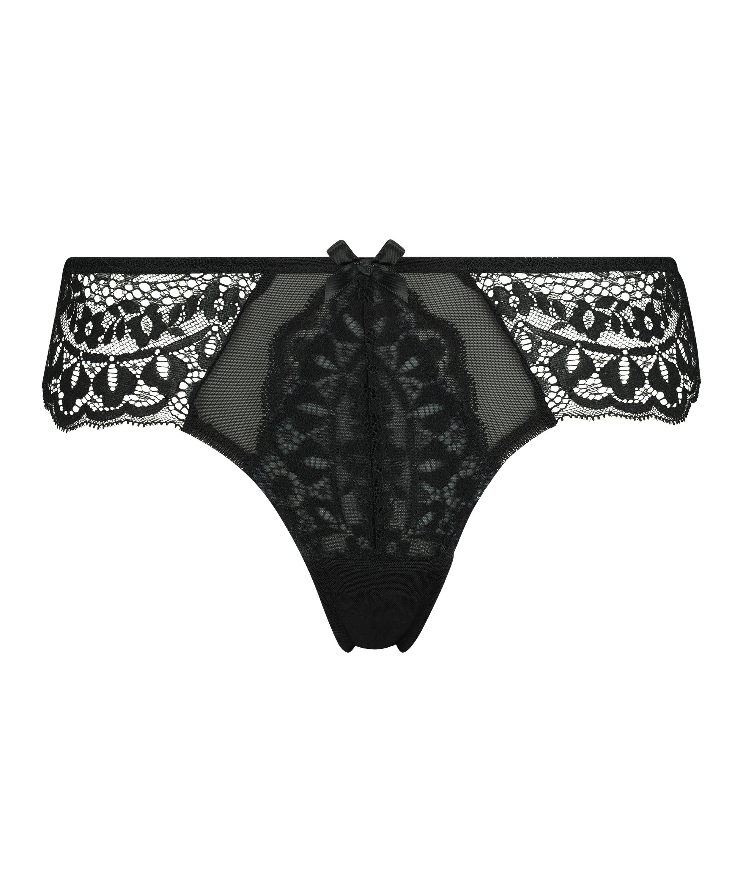 Slip br&eacute;silien Tia, Noir