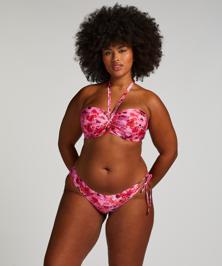 Haut de bikini Floral Taille E +, Rose
