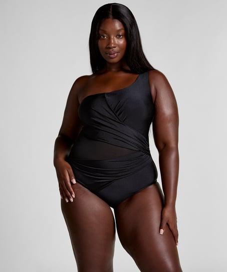 Maillot de bain Shaping Shell Mesh, Noir