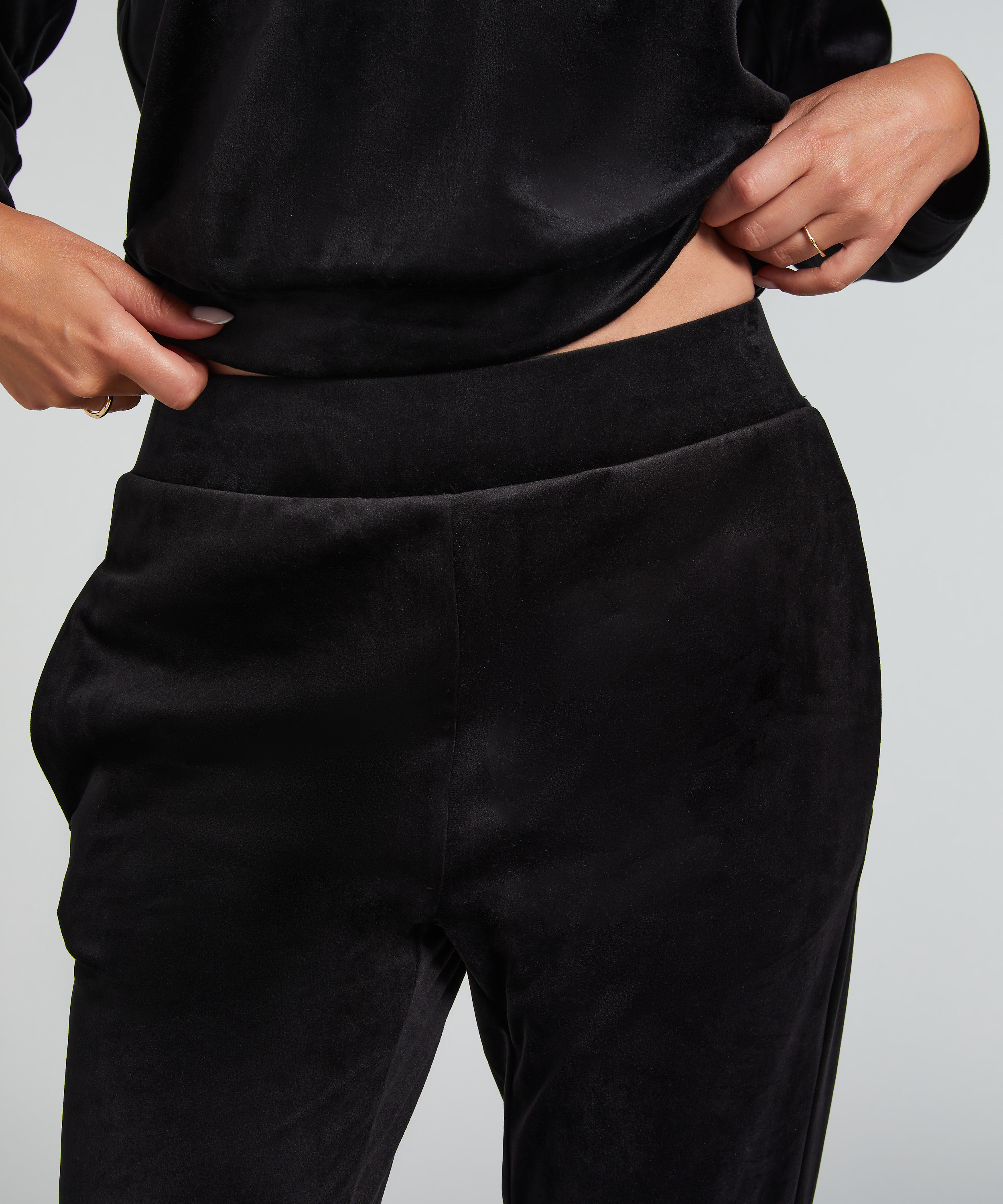 Pantalon de jogging Velours, Noir, main