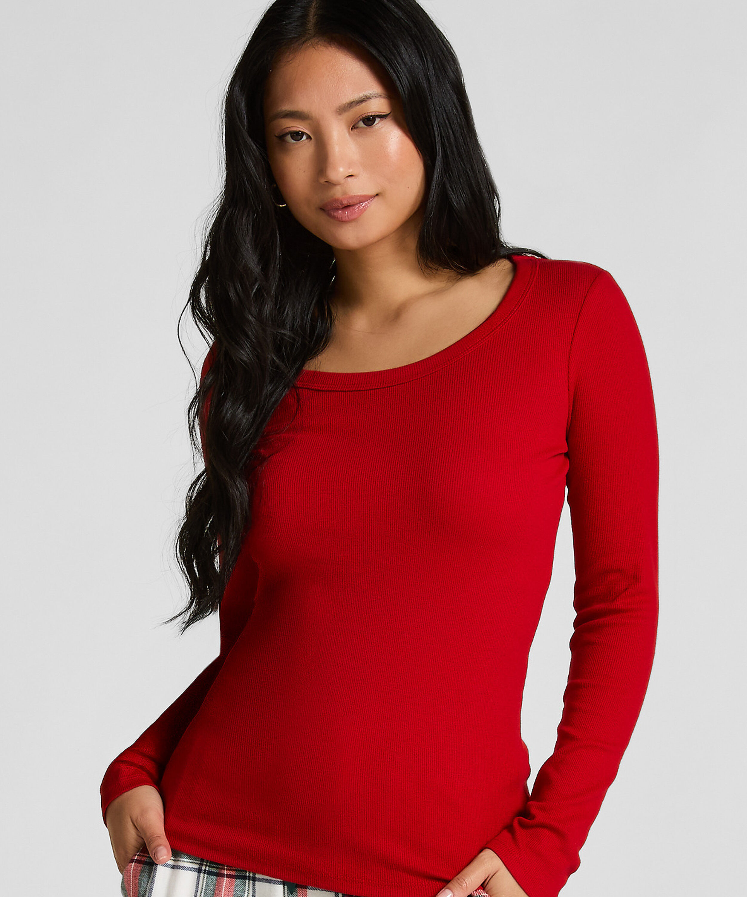 Top de pyjama Coton, Rouge Top de pyjama Coton, Rouge