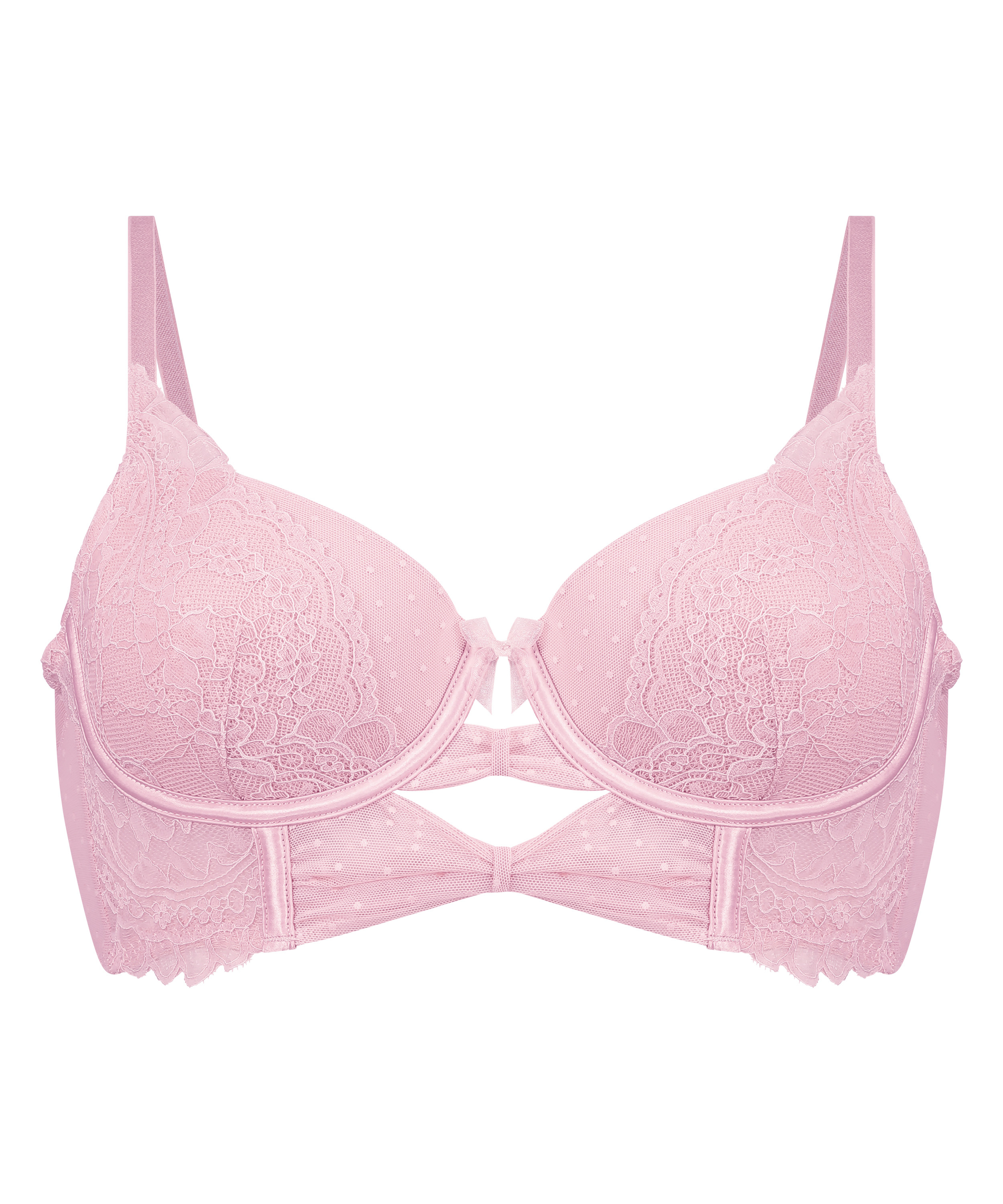 Soutien-gorge à armatures longline préformé Juliette, Rose, main