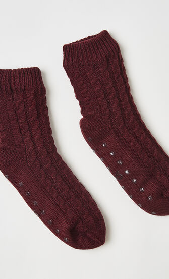 Chaussons Knit, Rouge