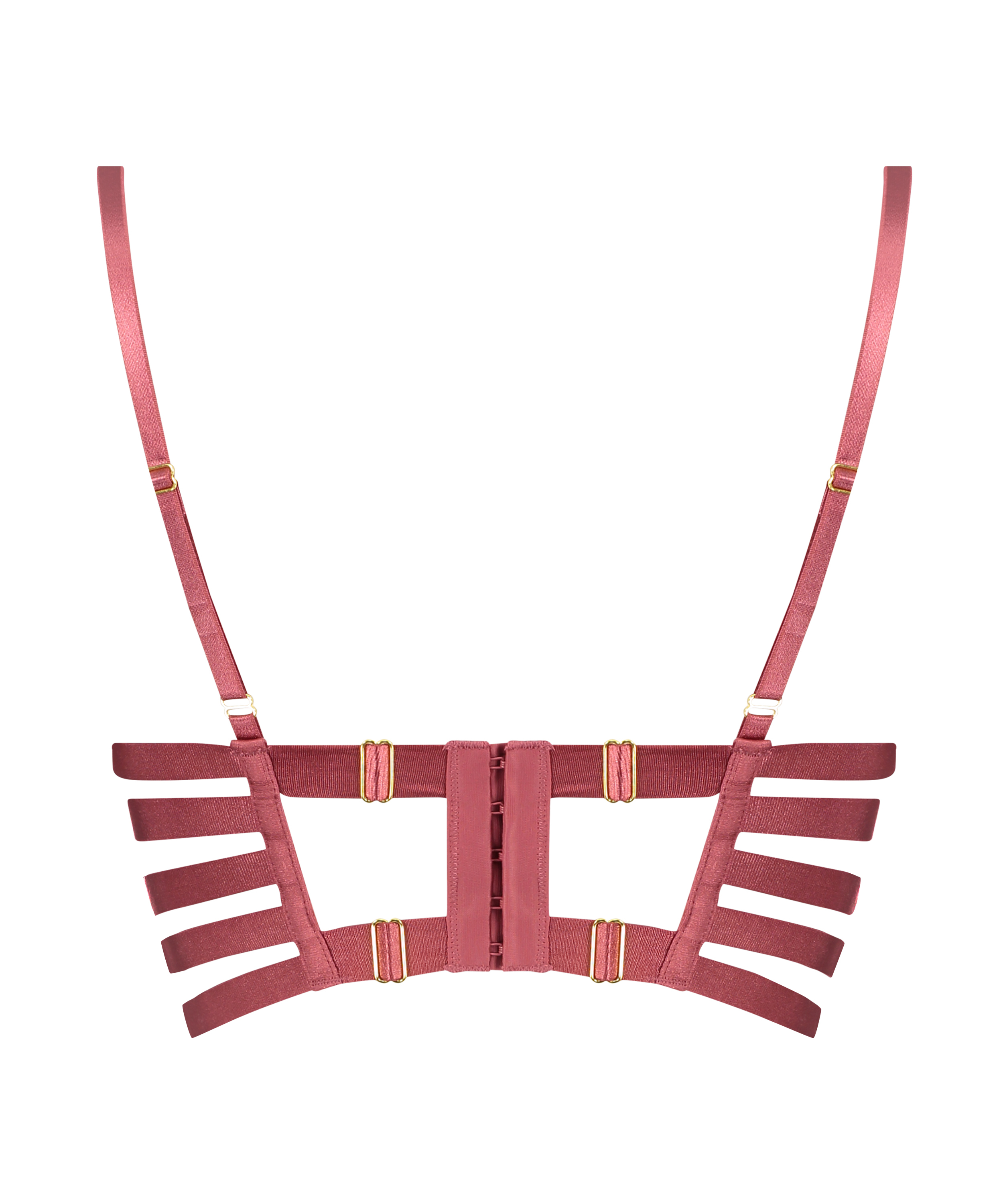 Soutien-gorge rembourré à armatures Vicky, Rouge, main