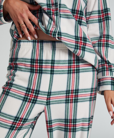 Ensemble pyjama Fleece, Blanc