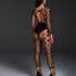 Combinaison Private en r&eacute;sille Chasity, Noir