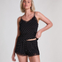 Ensemble de pyjama court Cami, Noir