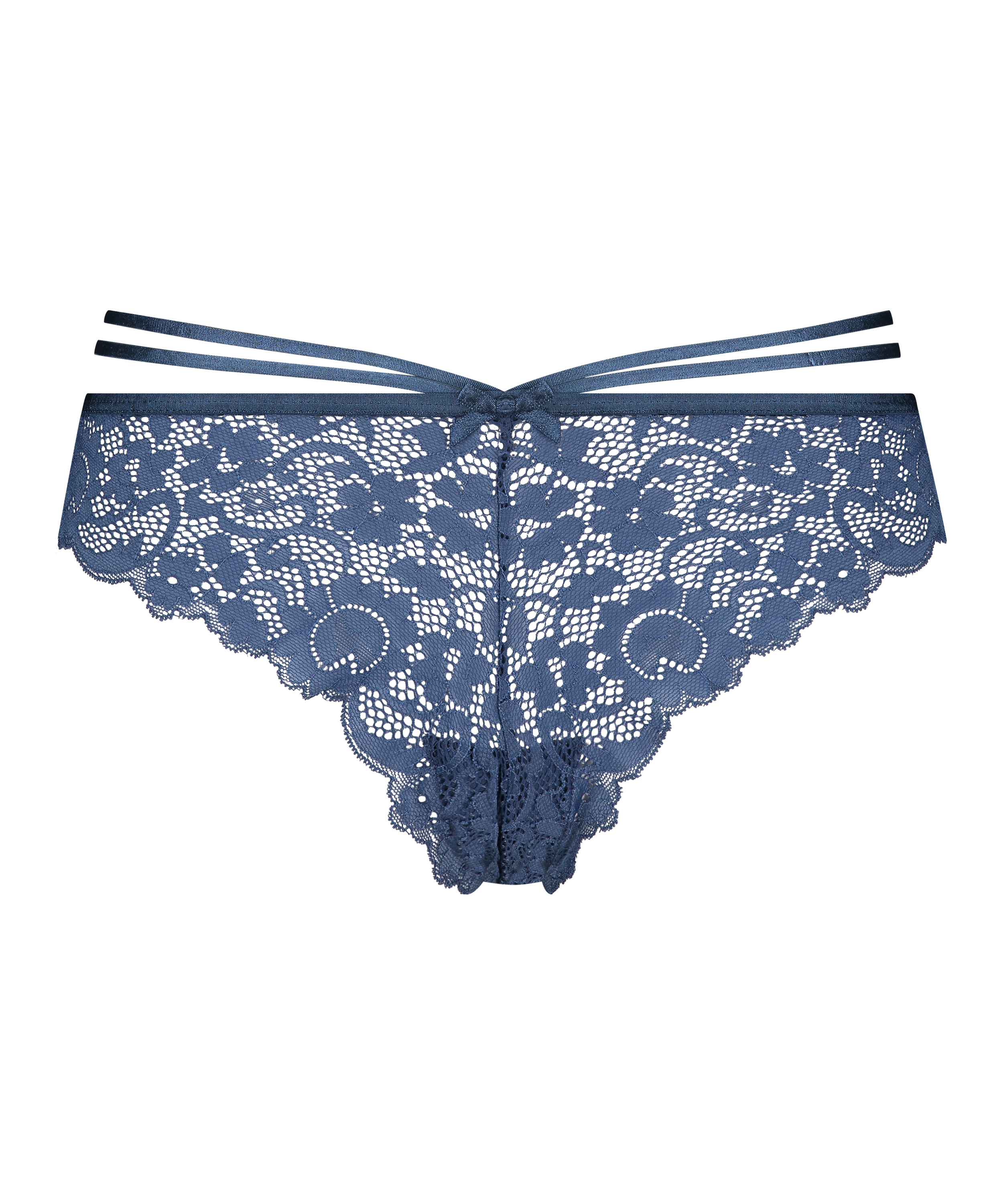 Slip brésilien Almuth, Bleu, main