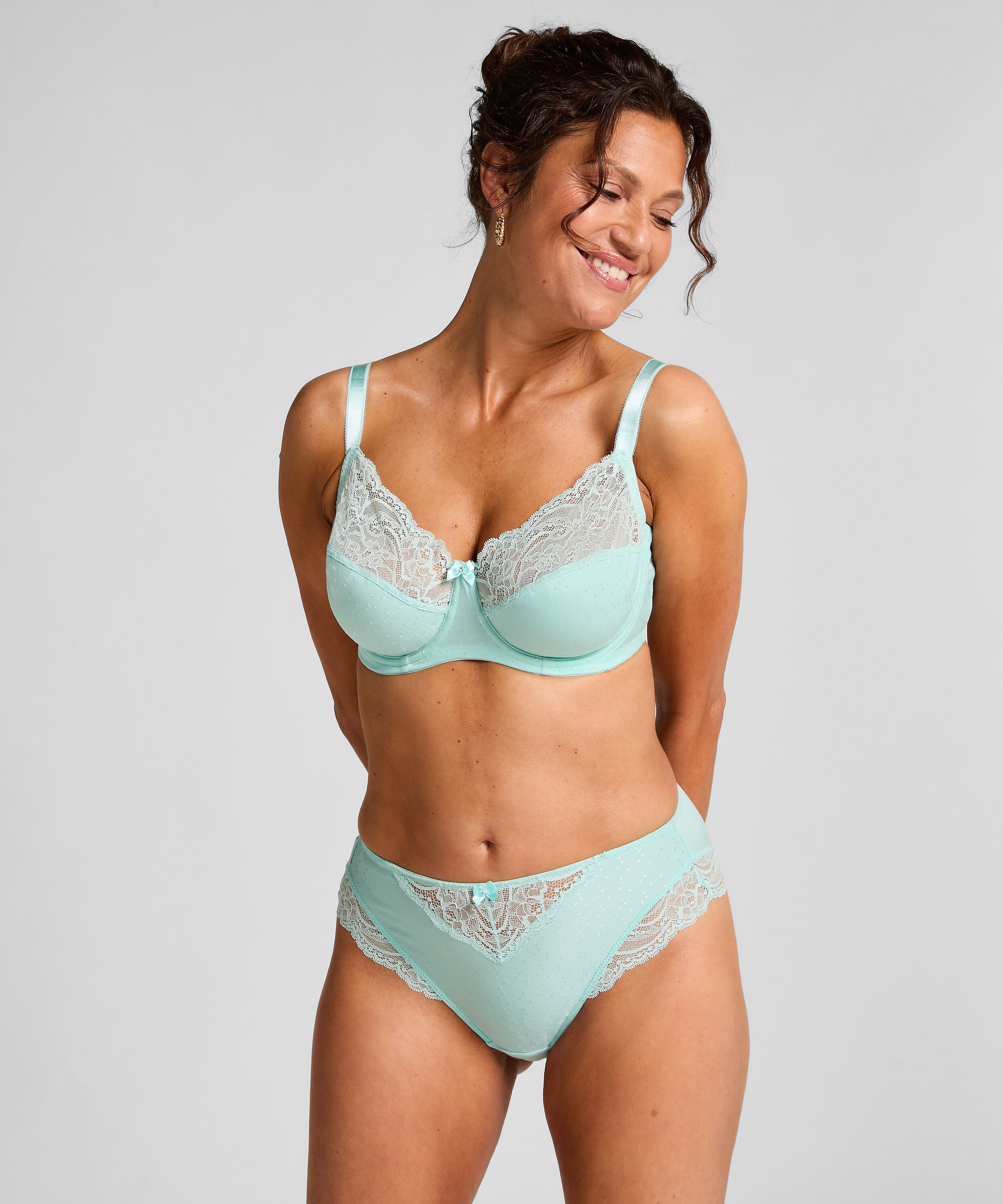 Slip taille haute Sophie, Bleu