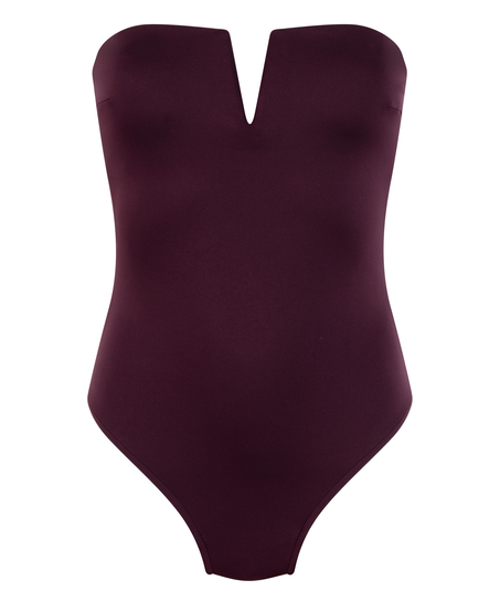 Maillot de bain bandeau en néoprène, Violet