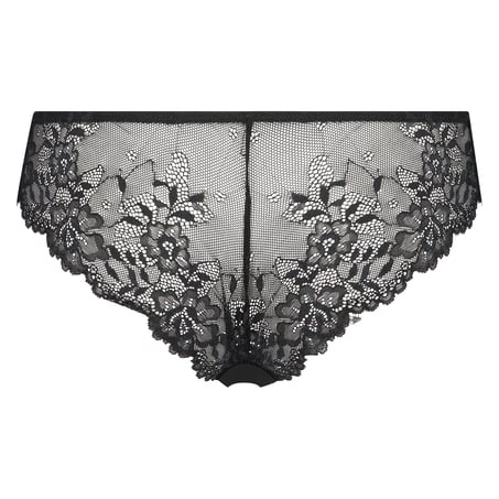 Slip brésilien Crystal, Noir