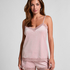 Camisole velours Dentelle, Rose