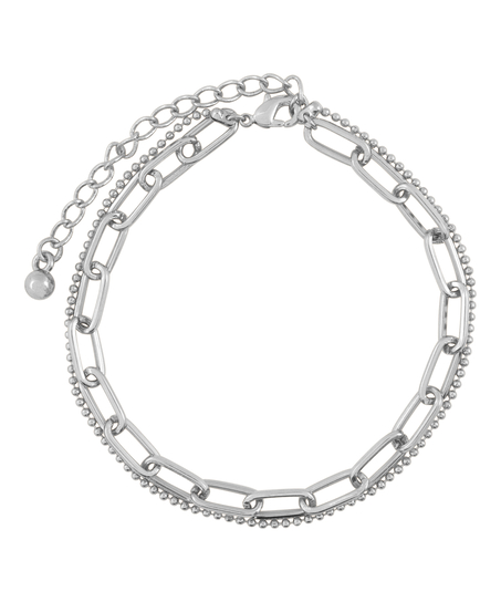Bracelet en chaîne, Gris
