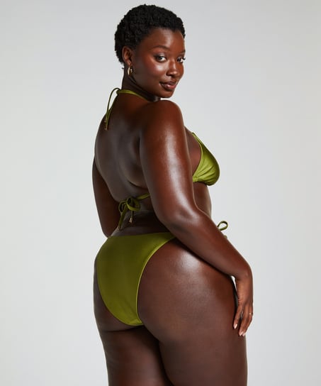 Slip de Bikini Échancrés Yucatan, Vert