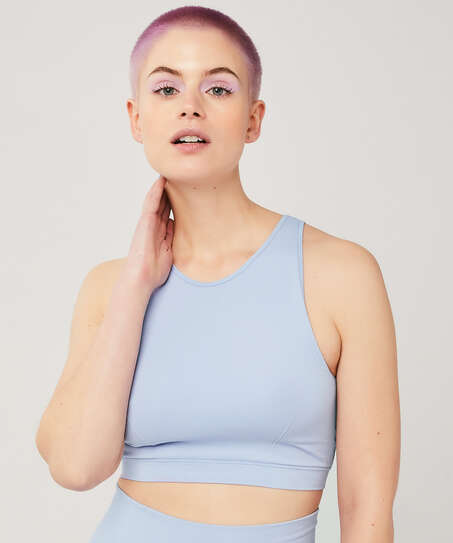 Crop top Bae, Bleu