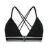 Brassière triangulaire moulée Coton Casey, Noir