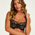 Soutien-gorge à armatures préformé sans bretelles Daisy, Noir