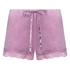 Short velours dentelle, Violet