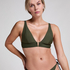 Haut de bikini triangle Luna, Vert