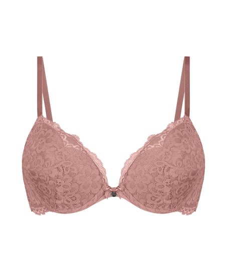 Soutien-gorge &agrave; armatures pr&eacute;form&eacute; push-up Marine, Rose
