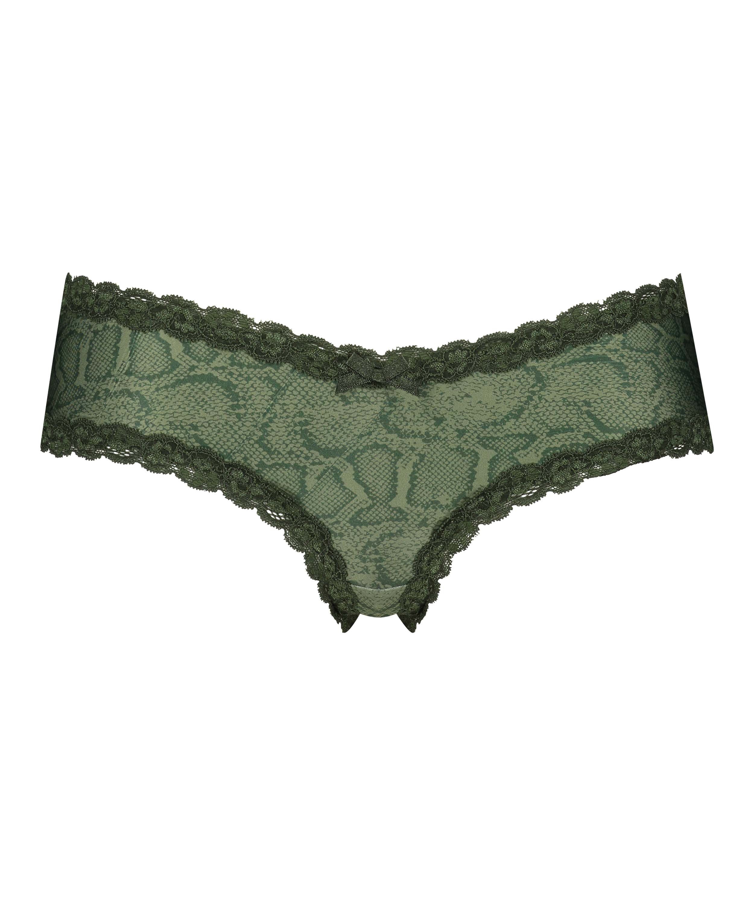 Slip br&eacute;silien V-shape mesh, Vert, main