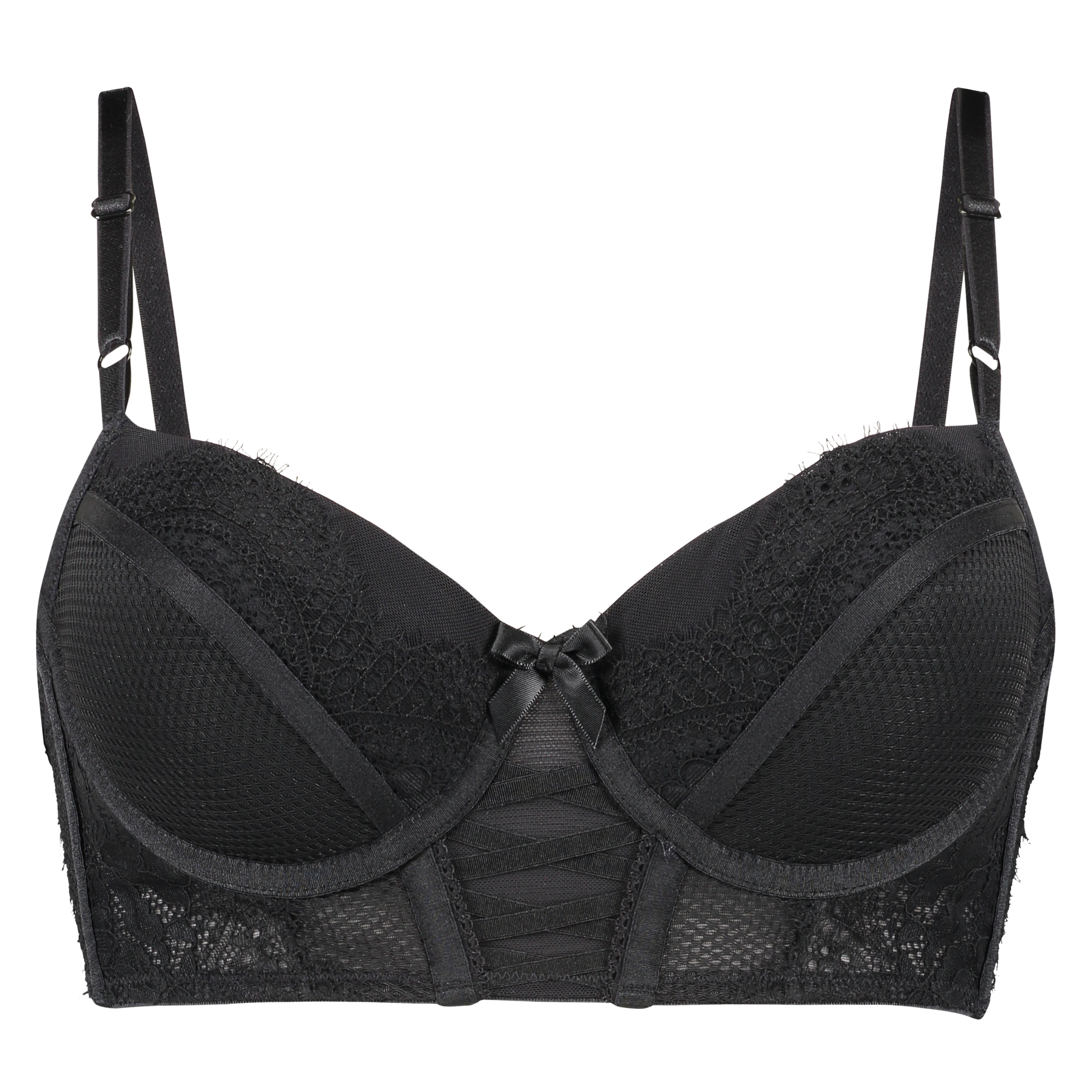 Soutien-gorge à la palangre à armatures préformé Valentina, Noir, main