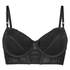 Soutien-gorge à la palangre à armatures préformé Valentina, Noir