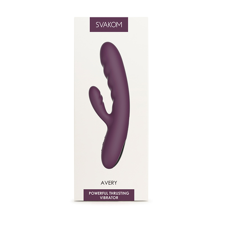 Svakom - Vibromasseur avec fonction de poussée puissante Avery, Violet