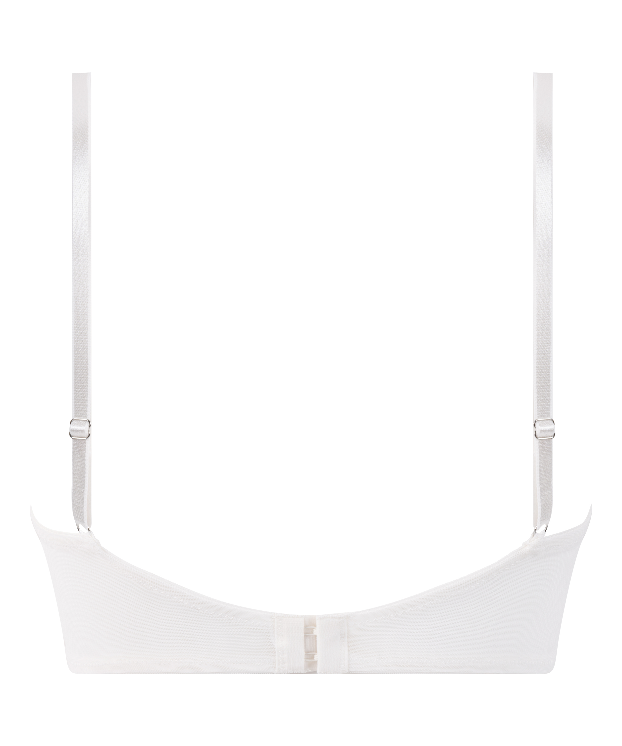 Soutien-gorge à armatures préformé longline Lauren, Blanc, main